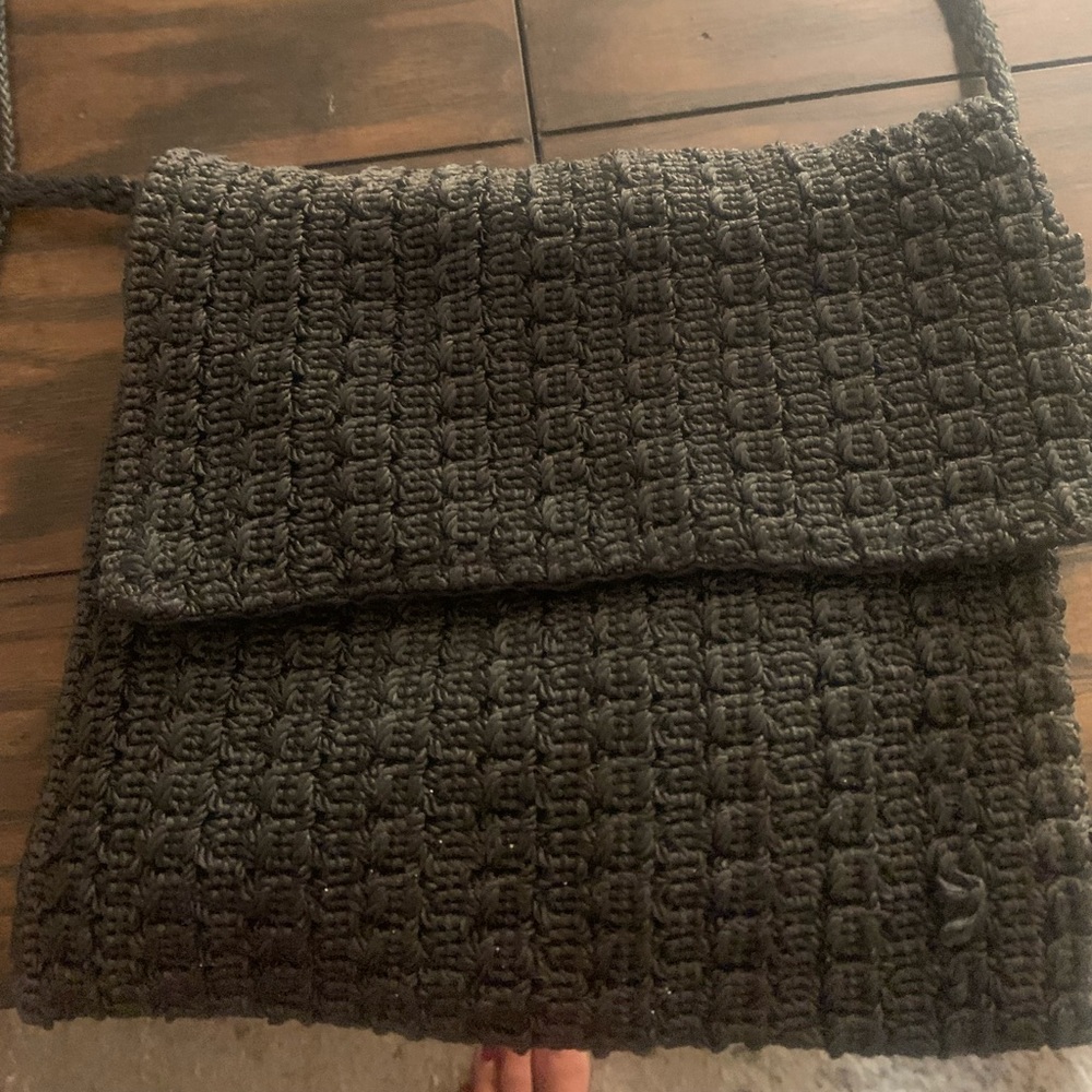 Black bag with inside zipper